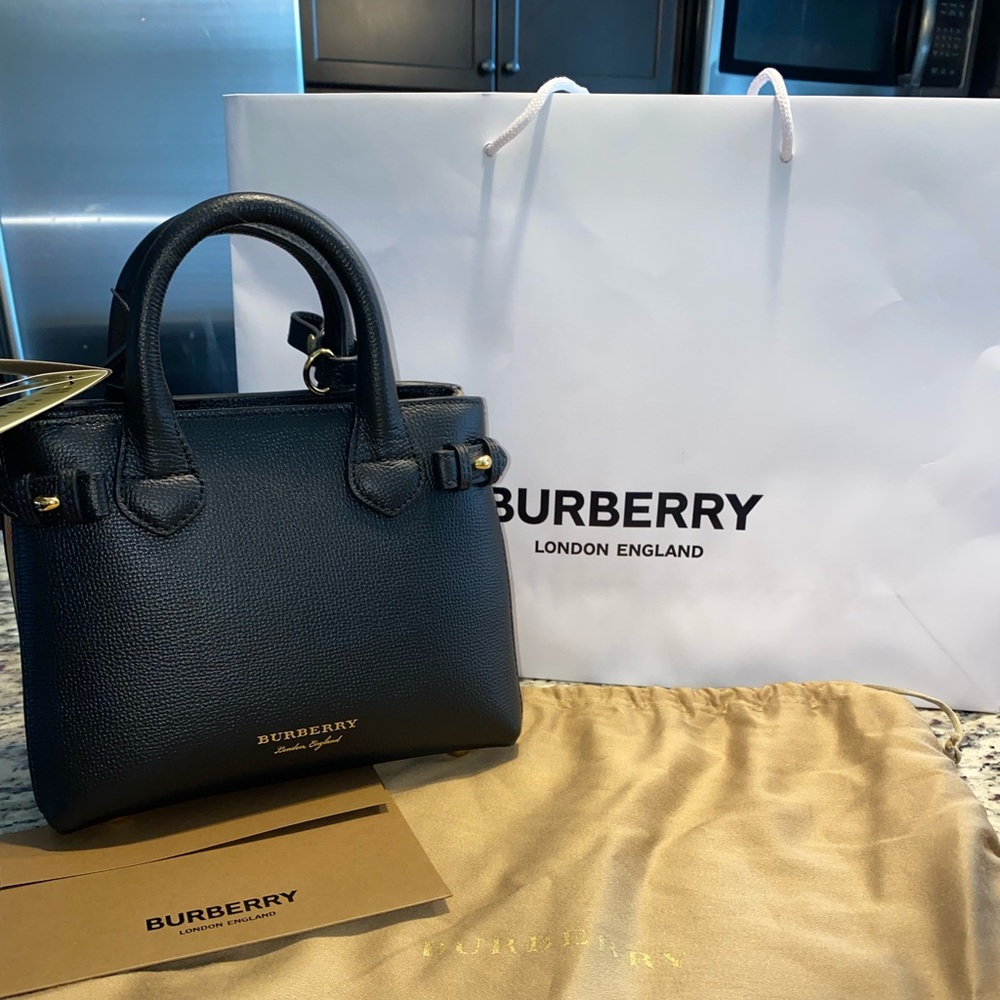 Authentic Burberry Leatherbaby Banner Tote